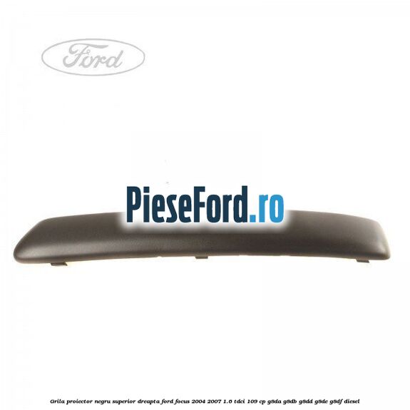 Grila proiector negru superior dreapta Ford Focus 2004-2007 1.6 TDCi 109 cp G8DA, G8DB, G8DD, G8DE, G8DF diesel