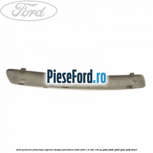 Grila proiector primerizat superior dreapta Ford Focus 2004-2007 1.6 TDCi 109 cp G8DA, G8DB, G8DD, G8DE, G8DF diesel