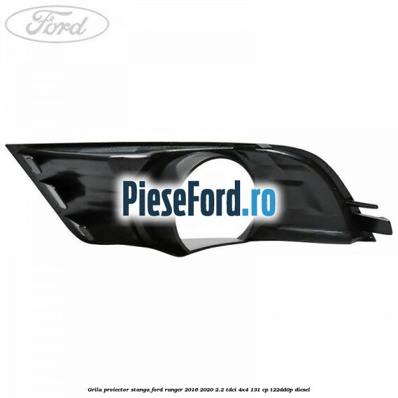 Grila proiector stanga Ford Ranger 2016-2020 2.2 TDCi 4x4 131 cp T22DD0P diesel
