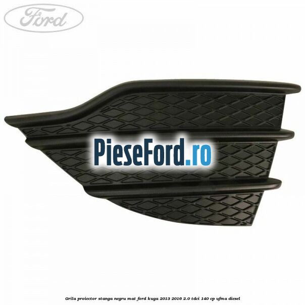 Grila proiector stanga negru mat Ford Kuga 2013-2016 2.0 TDCi 140 cp UFMA diesel