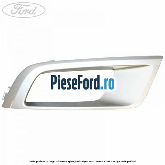 Grila proiector stanga Wildtrack Sport Ford Ranger 2016-2020 2.2 TDCi 131 cp T22DD0P diesel