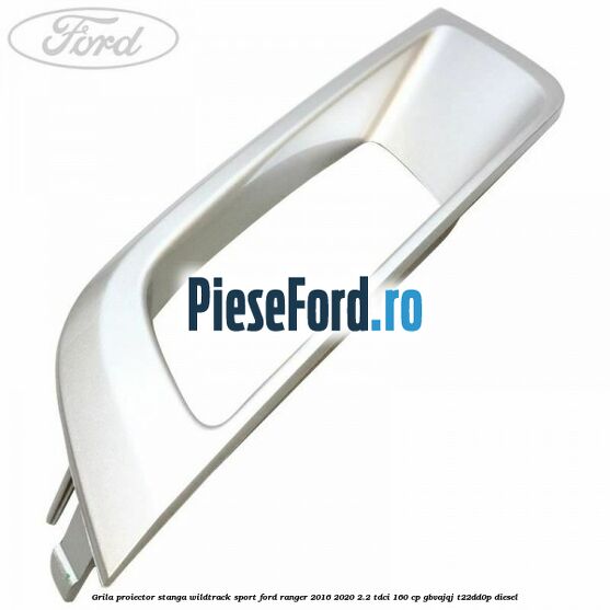 Grila proiector stanga Wildtrack Sport Ford Ranger 2016-2020 2.2 TDCi 160 cp GBVAJQJ, T22DD0P diesel