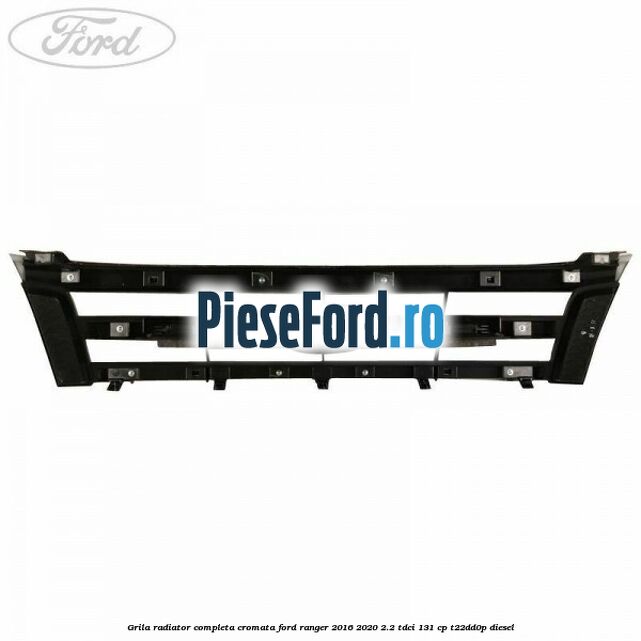 Grila radiator completa cromata Ford Ranger 2016-2020 2.2 TDCi 131 cp T22DD0P diesel