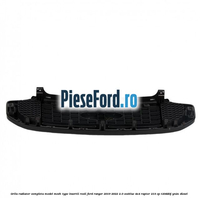 Grila radiator completa model mesh type insertii rosii Ford Ranger 2019-2022 2.0 EcoBlue 4x4 Raptor 213 cp T20DD0J, YN2X diesel
