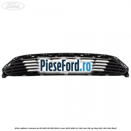 Grila radiator cromata an 05/2015-09/2019 Ford S-Max 2015-2023 2.0 TDCi 4x4 180 cp T8CG, T8CH, T8CI, T8CJ diesel