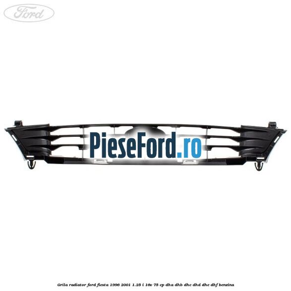 Grila radiator Ford Fiesta 1996-2001 1.25 i 16V 75 cp DHA, DHB, DHC, DHD, DHE, DHF benzina