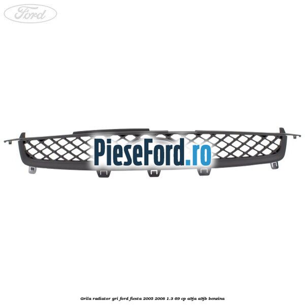 Grila radiator gri Ford Fiesta 2005-2008 1.3 69 cp A9JA, A9JB benzina