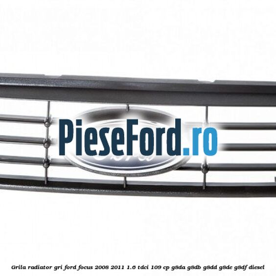 Grila radiator gri Ford Focus 2008-2011 1.6 TDCi 109 cp Grila radiator gri Ford Focus 2008-2011 1.6 TDCi 109 cp G8DA, G8DB, G8DD, G8DE, G8DF diesel