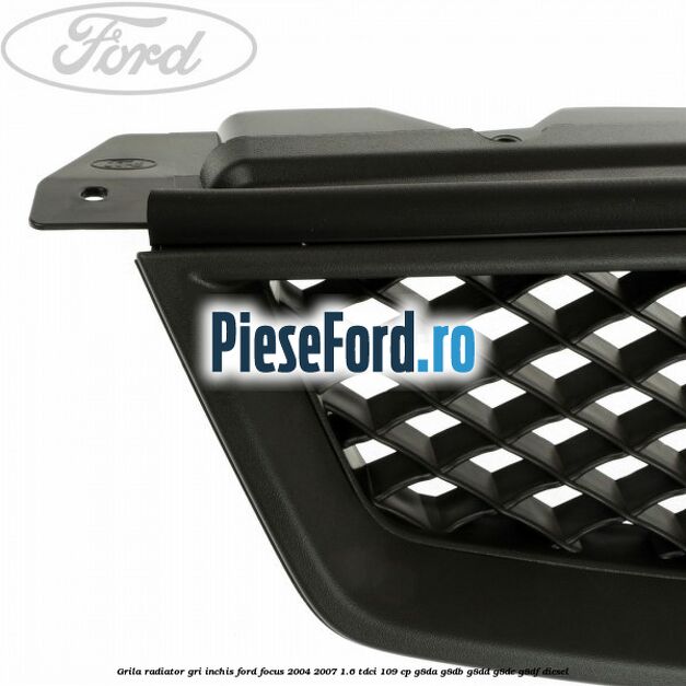 Grila radiator gri inchis Ford Focus 2004-2007 1.6 TDCi 109 cp G8DA, G8DB, G8DD, G8DE, G8DF diesel