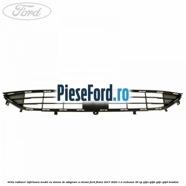 Grila radiator inferioara model cu sistem de adaptare a vitezei Ford Fiesta 2017-2023 1.0 EcoBoost 85 cp Q0JA, Q0JB, Q0JC, Q0JD benzina