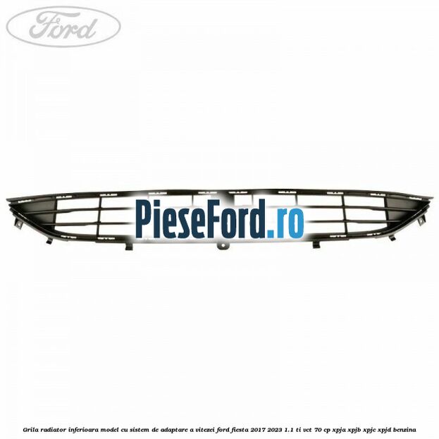 Grila radiator inferioara model cu sistem de adaptare a vitezei Ford Fiesta 2017-2023 1.1 Ti-VCT 70 cp XPJA, XPJB, XPJC, XPJD benzina
