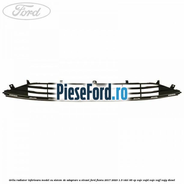 Grila radiator inferioara model cu sistem de adaptare a vitezei Ford Fiesta 2017-2023 1.5 TDCi 85 cp XUJC, XUJD, XUJE, XUJF, XUJG diesel