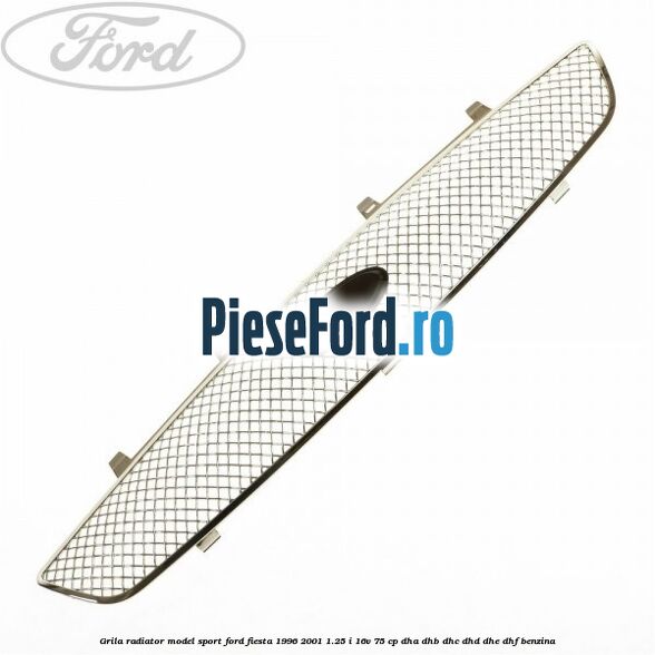 Grila radiator model sport Ford Fiesta 1996-2001 1.25 i 16V 75 cp DHA, DHB, DHC, DHD, DHE, DHF benzina