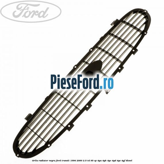 Grila radiator negru Ford Transit 1994-2000 2.5 TD 85 cp 4GA, 4GB, 4GC, 4GD, 4GE, 4GF diesel