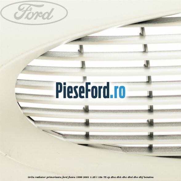 Grila radiator primerizata Ford Fiesta 1996-2001 1.25 i 16V 75 cp DHA, DHB, DHC, DHD, DHE, DHF benzina