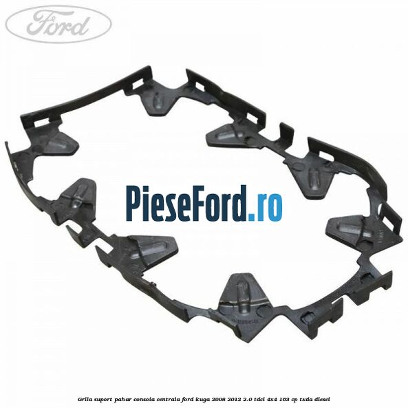 Grila suport pahar consola centrala Ford Kuga 2008-2012 2.0 TDCI 4x4 163 cp TXDA diesel