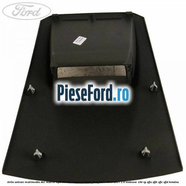 Grila unitate multimedia dot matrix MFD culoare charcoal black Ford Fiesta 2013-2017 1.0 EcoBoost 100 cp SFJA, SFJB, SFJC, SFJD benzina