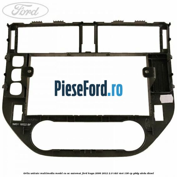 Grila unitate multimedia model cu AC automat Ford Kuga 2008-2012 2.0 TDCi 4x4 136 cp G6DG, UKDA diesel