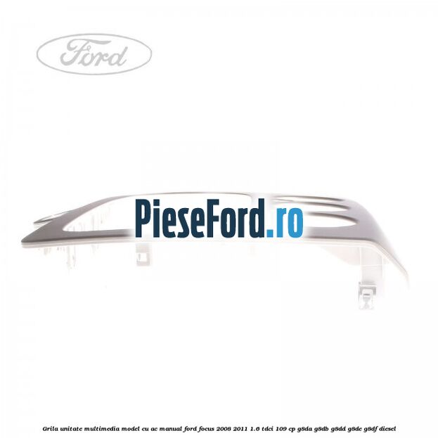 Grila unitate multimedia model cu AC manual Ford Focus 2008-2011 1.6 TDCi 109 cp Grila unitate multimedia model cu AC manual Ford Focus 2008-2011 1.6 TDCi 109 cp G8DA, G8DB, G8DD, G8DE, G8DF diesel