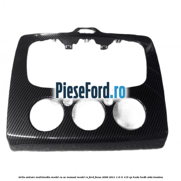Grila unitate multimedia model cu AC manual model RS Ford Focus 2008-2011 1.6 Ti 115 cp HXDA, HXDB, SIDA benzina