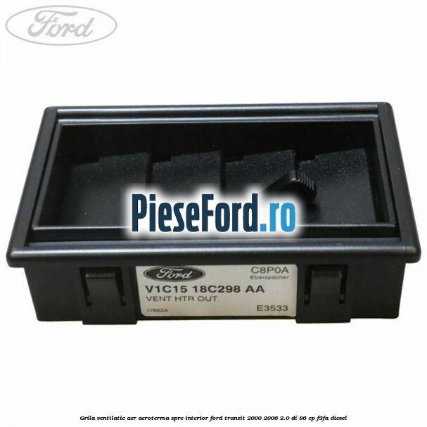 Grila ventilatie aer aeroterma spre interior Ford Transit 2000-2006 2.0 DI 86 cp F3FA diesel