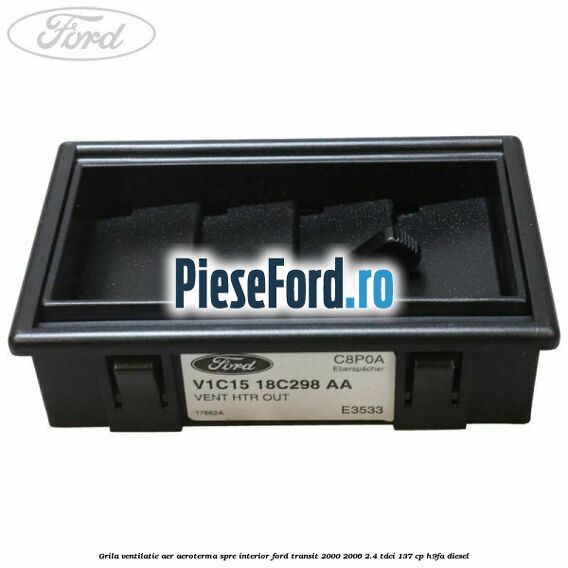 Grila ventilatie aer aeroterma spre interior Ford Transit 2000-2006 2.4 TDCi 137 cp H9FA diesel