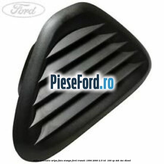 Grila ventilatie aripa fata stanga Ford Transit 1994-2000 2.5 TD  100 cp 4EB, 4EC diesel