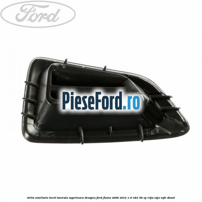 Grila ventilatie bord laterala superioara dreapta Ford Fiesta 2008-2012 1.6 TDCi 95 cp T3JA, TZJA, TZJB diesel