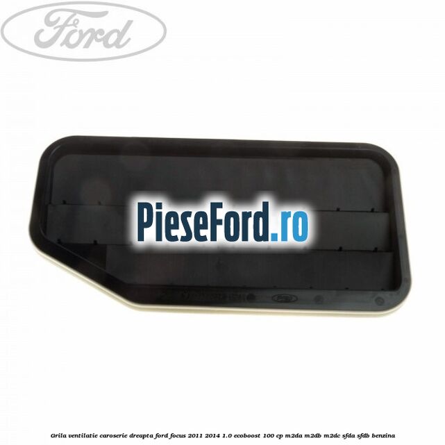 Grila ventilatie caroserie, dreapta Ford Focus 2011-2014 1.0 EcoBoost 100 cp M2DA, M2DB, M2DC, SFDA, SFDB benzina