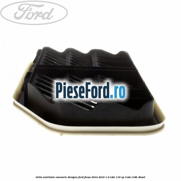 Grila ventilatie caroserie, dreapta Ford Focus 2014-2018 1.6 TDCi 115 cp T1DA, T1DB diesel