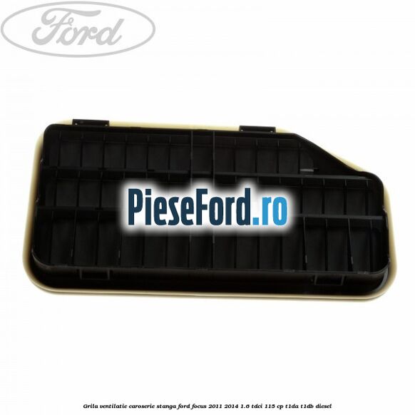 Grila ventilatie caroserie, stanga Ford Focus 2011-2014 1.6 TDCi 115 cp T1DA, T1DB diesel