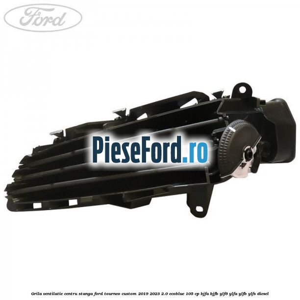 Grila ventilatie centru stanga Ford Tourneo Custom 2019-2023 2.0 EcoBlue 105 cp Grila ventilatie centru stanga Ford Tourneo Custom 2019-2023 2.0 EcoBlue 105 cp BJFA, BJFB, YLF6, YLFA, YLFB, YLFS diesel