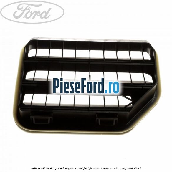 Grila ventilatie dreapta aripa spate 4/5 usi Ford Focus 2011-2014 2.0 TDCi 163 cp TXDB diesel