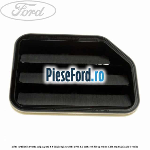 Grila ventilatie dreapta aripa spate 4/5 usi Ford Focus 2014-2018 1.0 EcoBoost 100 cp M2DA, M2DB, M2DC, SFDA, SFDB benzina