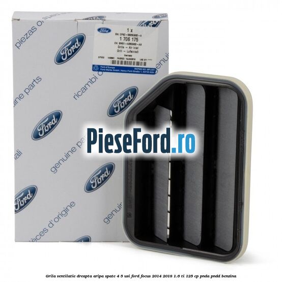 Grila ventilatie dreapta aripa spate 4/5 usi Ford Focus 2014-2018 1.6 Ti 125 cp PNDA, PNDD benzina