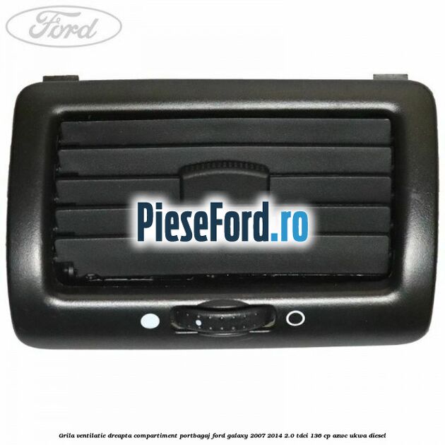 Grila ventilatie dreapta compartiment portbagaj Ford Galaxy 2007-2014 2.0 TDCi 136 cp AZWC, UKWA diesel