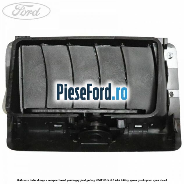 Grila ventilatie dreapta compartiment portbagaj Ford Galaxy 2007-2014 2.0 TDCi 140 cp QXWA, QXWB, QXWC, UFWA diesel