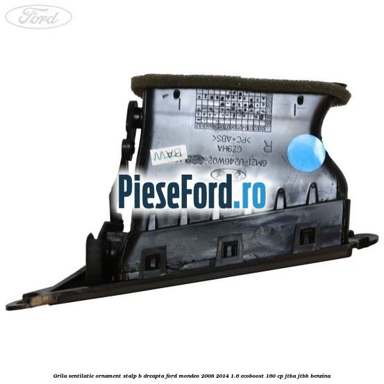 Grila ventilatie ornament stalp B dreapta Ford Mondeo 2008-2014 1.6 EcoBoost 160 cp Grila ventilatie ornament stalp B dreapta Ford Mondeo 2008-2014 1.6 EcoBoost 160 cp JTBA, JTBB benzina