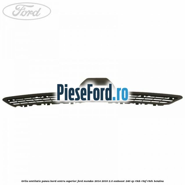 Grila ventilatie panou bord centru superior Ford Mondeo 2014-2018 2.0 EcoBoost 240 cp R9CB, R9CF, R9CH benzina