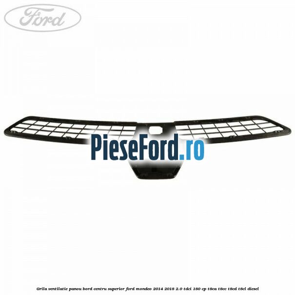 Grila ventilatie panou bord centru superior Ford Mondeo 2014-2018 2.0 TDCi 180 cp T8CA, T8CC, T8CD, T8CL diesel