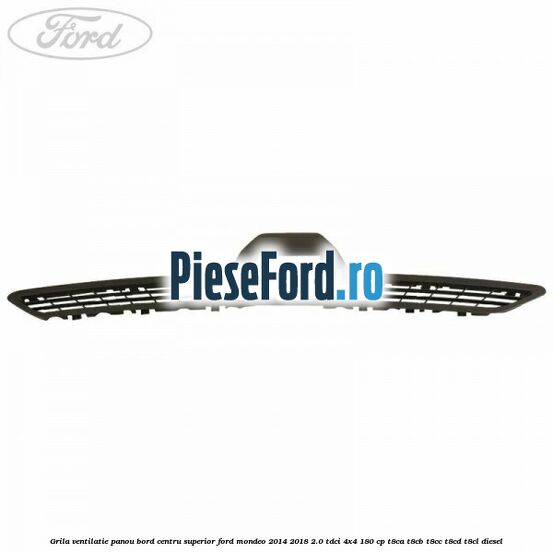 Grila ventilatie panou bord centru superior Ford Mondeo 2014-2018 2.0 TDCi 4x4 180 cp T8CA, T8CB, T8CC, T8CD, T8CL diesel