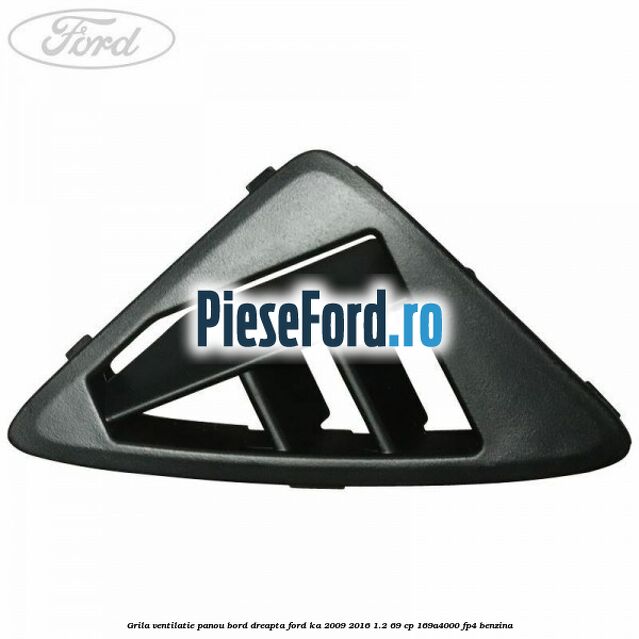 Grila ventilatie panou bord dreapta Ford Ka 2009-2016 1.2 69 cp 169A4000, FP4 benzina