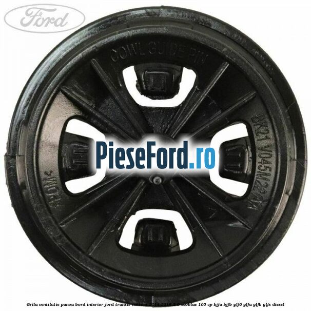 Grila ventilatie panou bord interior Ford Transit Custom 2014-2018 2.0 EcoBlue 105 cp BJFA, BJFB, YLF6, YLFA, YLFB, YLFS diesel