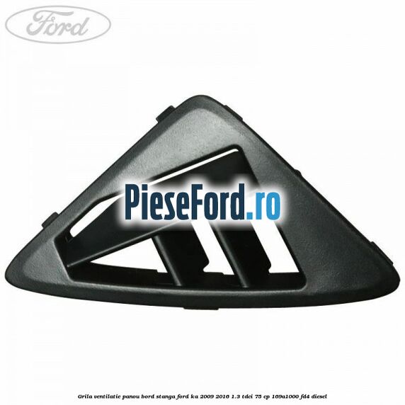 Grila ventilatie panou bord stanga Ford Ka 2009-2016 1.3 TDCi 75 cp 169A1000, FD4 diesel