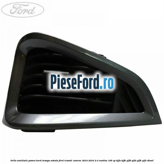Grila ventilatie panou bord stanga nebula Ford Transit Custom 2014-2018 2.0 EcoBlue 105 cp BJFA, BJFB, YLF6, YLFA, YLFB, YLFS diesel