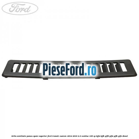 Grila ventilatie panou spate superior Ford Transit Custom 2014-2018 2.0 EcoBlue 105 cp BJFA, BJFB, YLF6, YLFA, YLFB, YLFS diesel