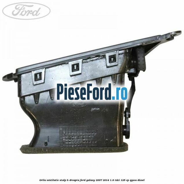 Grila ventilatie stalp B dreapta Ford Galaxy 2007-2014 1.8 TDCi 125 cp QYWA diesel