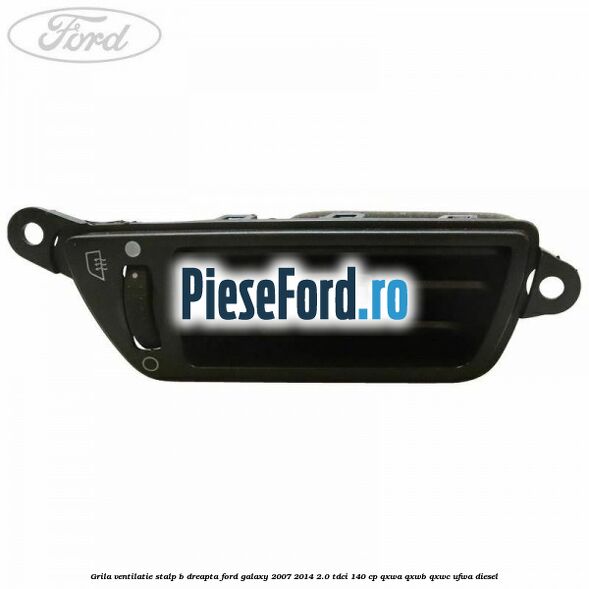 Grila ventilatie stalp B dreapta Ford Galaxy 2007-2014 2.0 TDCi 140 cp QXWA, QXWB, QXWC, UFWA diesel
