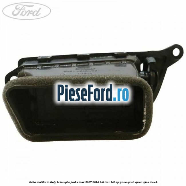 Grila ventilatie stalp B dreapta Ford S-Max 2007-2014 2.0 TDCi 140 cp QXWA, QXWB, QXWC, UFWA diesel