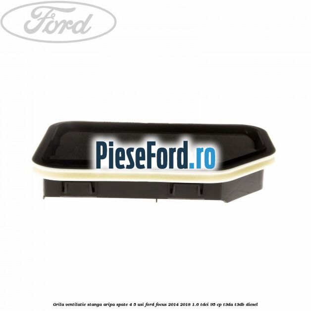 Grila ventilatie stanga aripa spate 4/5 usi Ford Focus 2014-2018 1.6 TDCi 95 cp Grila ventilatie stanga aripa spate 4/5 usi Ford Focus 2014-2018 1.6 TDCi 95 cp T3DA, T3DB diesel